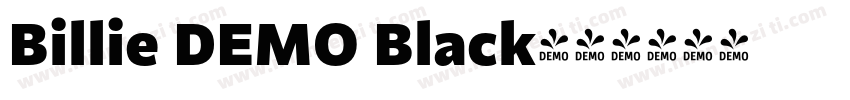 Billie DEMO Black字体转换